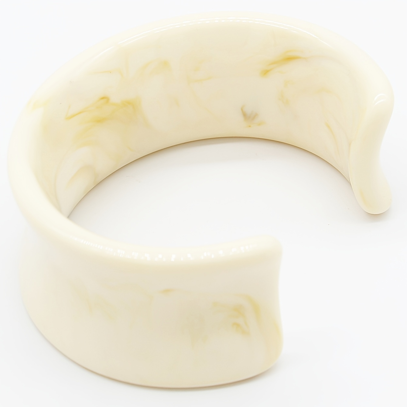 Retro Bohemian Resin Bangle, Geometric Irregular Design